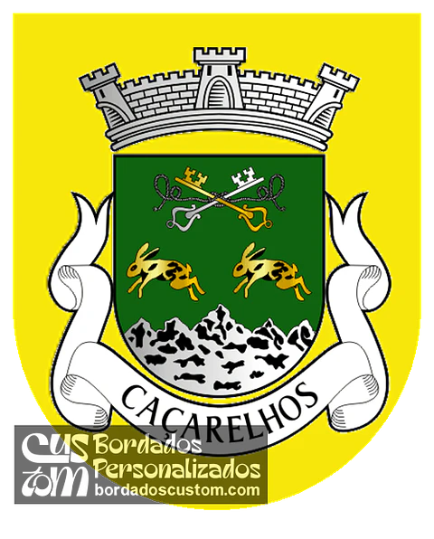 Emblema Bordado Antiga Freguesia de Caçarelhos (Vimioso, Bragança)