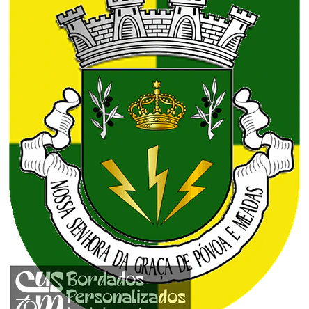 Emblema Bordado Freguesia de Nossa Senhora da Graça de Póvoa e Meadas (Castelo de Vide, Portalegre) 1