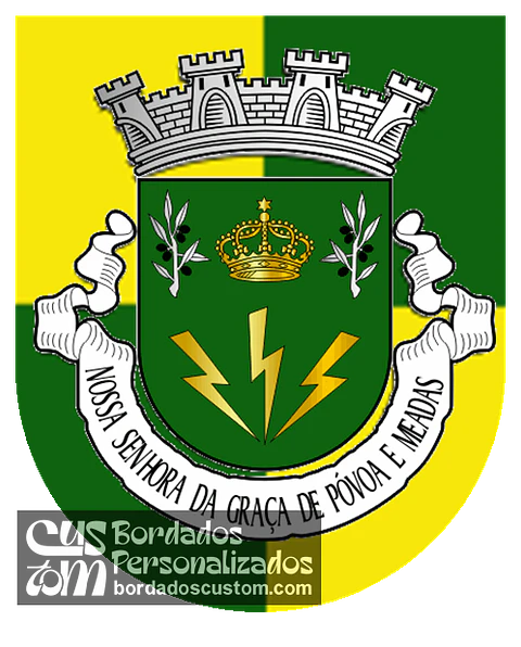 Emblema Bordado Freguesia de Nossa Senhora da Graça de Póvoa e Meadas (Castelo de Vide, Portalegre)