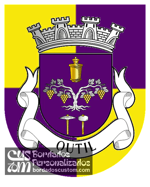 Emblema Bordado Antiga Freguesia de Outil (Cantanhede, Coimbra)