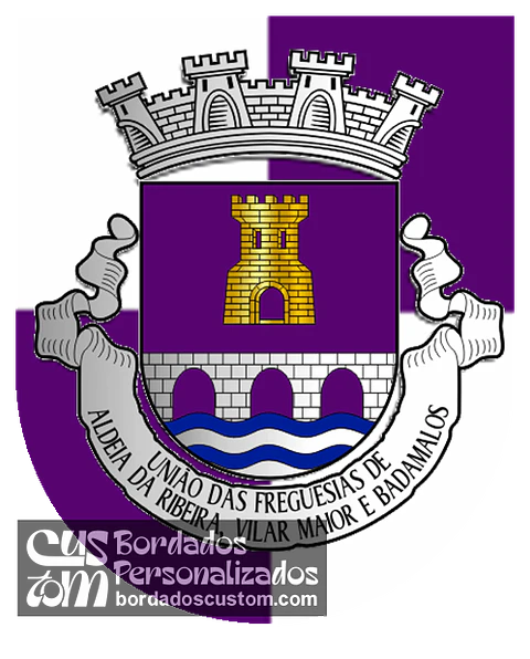 Emblema Bordado Freguesia de Aldeia da Ribeira, Vilar Maior e Badamalos (Sabugal, Guarda)