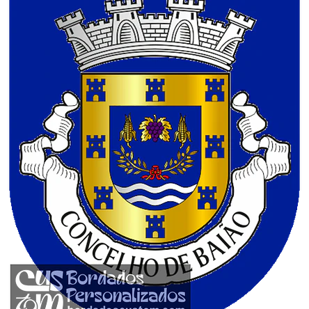 Emblema Bordado Município de Baião (Porto) 1