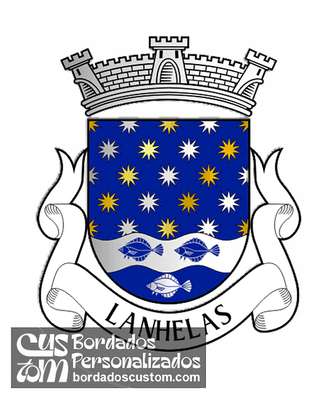 Emblema Bordado Freguesia de Lanhelas (Caminha, Viana do Castelo)