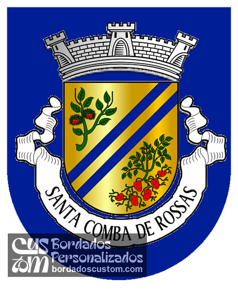 Emblema Bordado Freguesia de Santa Comba de Rossas (Bragança, Bragança)