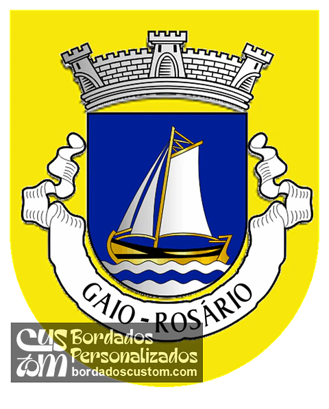 Emblema Bordado Antiga Freguesia de Gaio-Rosário (Moita, Setúbal)