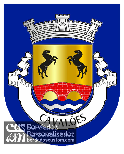 Emblema Bordado Antiga Freguesia de Cavalões (Vila Nova de Famalicão, Braga)