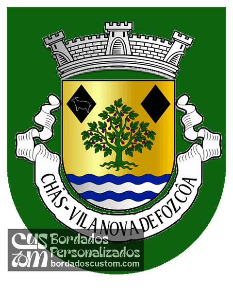 Emblema Bordado Freguesia de Chãs (Vila Nova de Foz Côa, Guarda)