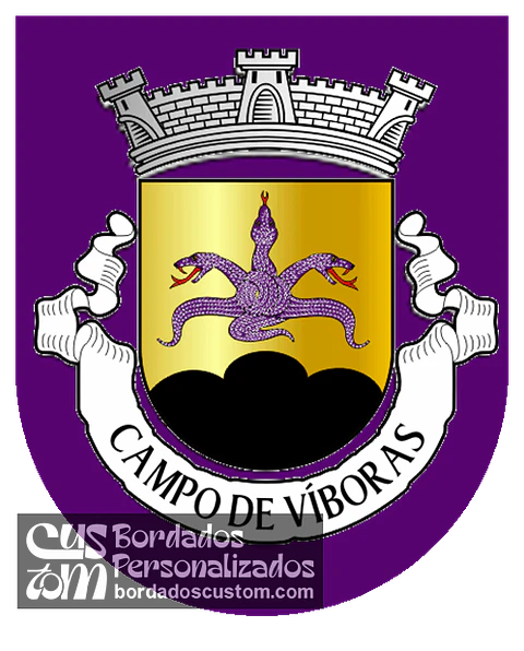 Emblema Bordado Antiga Freguesia de Campo de Víboras (Vimioso, Bragança)