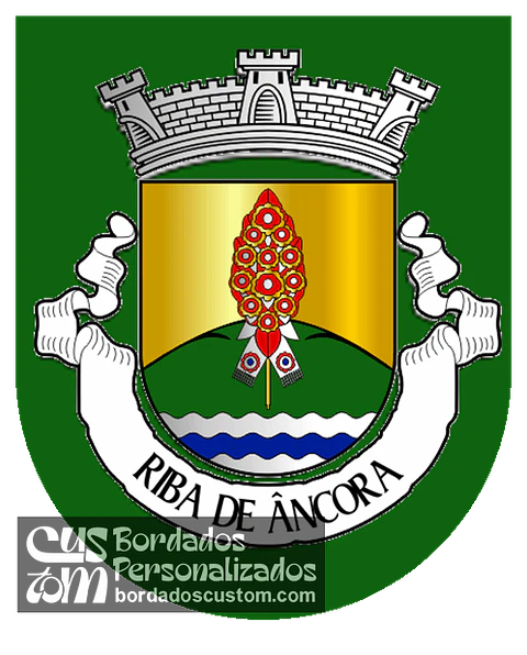 Emblema Bordado Freguesia de Riba de Âncora (Caminha, Viana do Castelo)