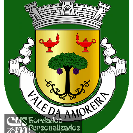 Emblema Bordado Antiga Freguesia de Vale da Amoreira (Moita, Setúbal) 1