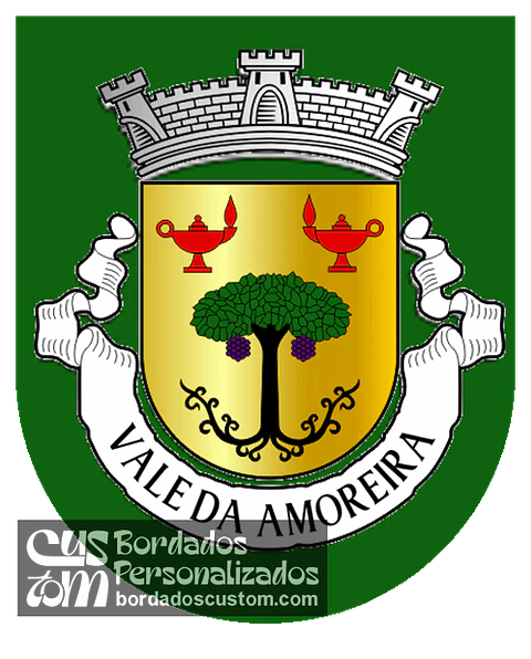 Emblema Bordado Antiga Freguesia de Vale da Amoreira (Moita, Setúbal)