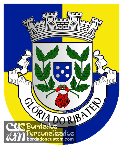 Emblema Bordado Antiga Freguesia de Glória do Ribatejo (Salvaterra de Magos, Santarém)