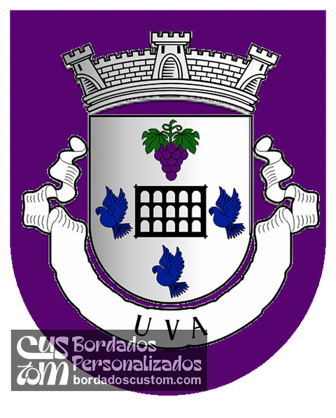 Emblema Bordado Antiga Freguesia de Uva (Vimioso, Bragança)