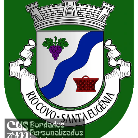 Emblema Bordado Freguesia de Rio Covo (Santa Eugénia) (Barcelos, Braga) 1