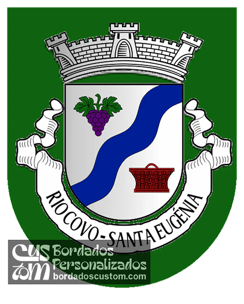 Emblema Bordado Freguesia de Rio Covo (Santa Eugénia) (Barcelos, Braga)