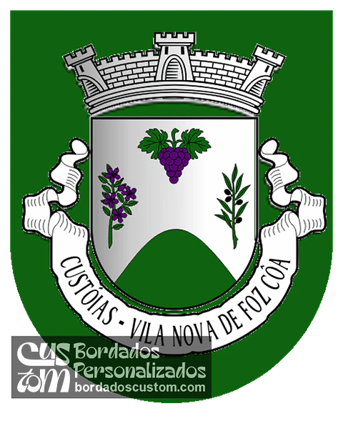 Emblema Bordado Freguesia de Custóias (Vila Nova de Foz Côa, Guarda)