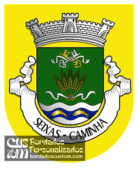 Emblema Bordado Freguesia de Seixas (Caminha, Viana do Castelo)
