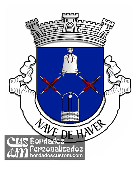 Emblema Bordado Freguesia de Nave de Haver (Almeida, Guarda)
