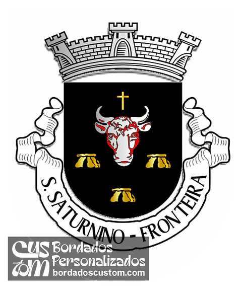 Emblema Bordado Freguesia de São Saturnino (Fronteira, Portalegre)