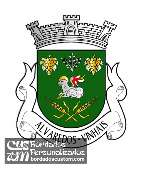 Emblema Bordado Antiga Freguesia de Alvaredos (Vinhais, Bragança)