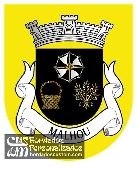Emblema Bordado Antiga Freguesia de Malhou (Alcanena, Santarém)