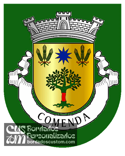 Emblema Bordado Freguesia de Comenda (Gavião, Portalegre)