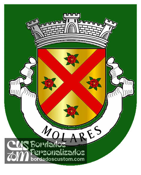 Emblema Bordado Antiga Freguesia de Molares (Celorico de Basto, Braga)