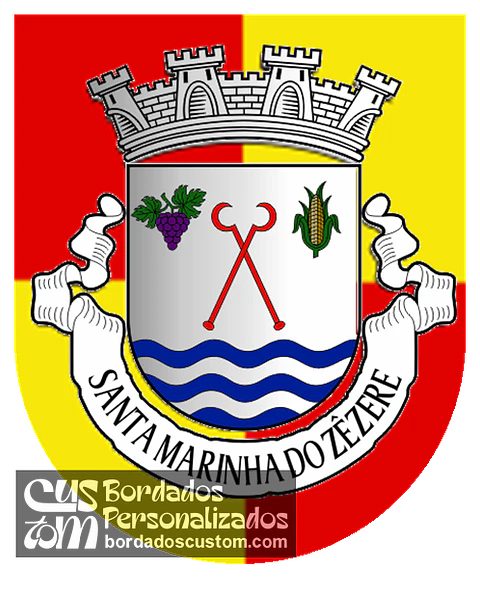 Emblema Bordado Freguesia de Santa Marinha do Zêzere (Baião, Porto)