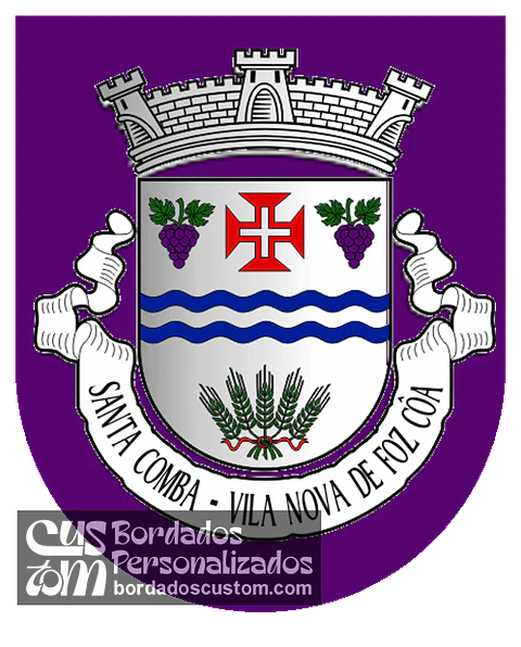 Emblema Bordado Freguesia de Santa Comba (Vila Nova de Foz Côa, Guarda)
