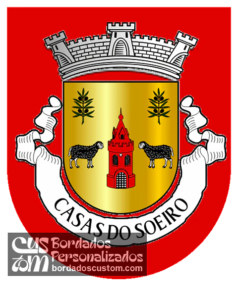 Emblema Bordado Freguesia de Casas do Soeiro (Celorico da Beira, Guarda)