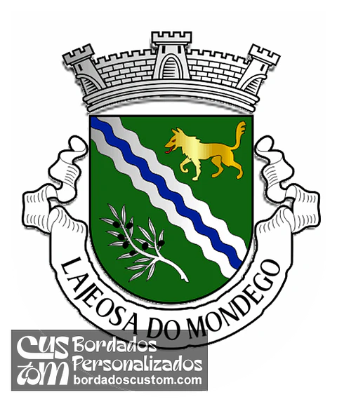 Emblema Bordado Freguesia de Lajeosa do Mondego (Celorico da Beira, Guarda)