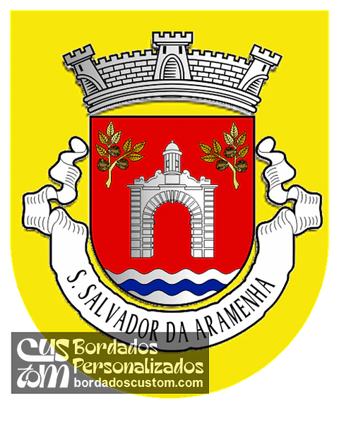 Emblema Bordado Freguesia de São Salvador da Aramenha (Marvão, Portalegre)