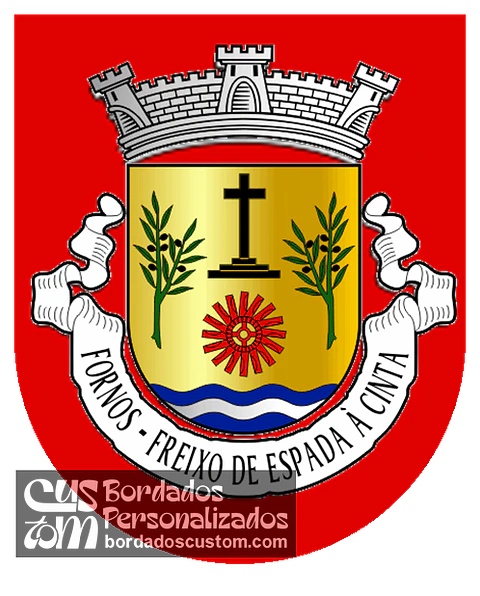 Emblema Bordado Antiga Freguesia de Fornos (Freixo de Espada à Cinta, Bragança)