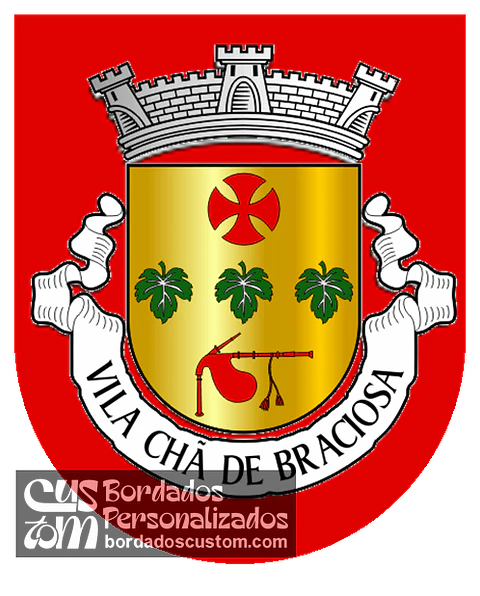 Emblema Bordado Freguesia de Vila Chã de Braciosa (Miranda do Douro, Bragança)
