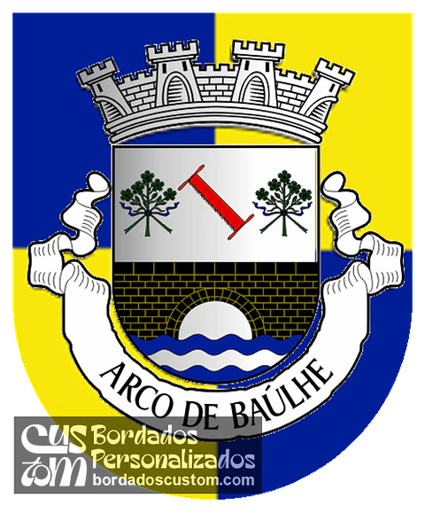 Emblema Bordado Antiga Freguesia de Arco de Baúlhe (Cabeceiras de Basto, Braga)