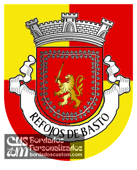 Emblema Bordado Antiga Freguesia de Refojos de Basto (Cabeceiras de Basto, Braga)