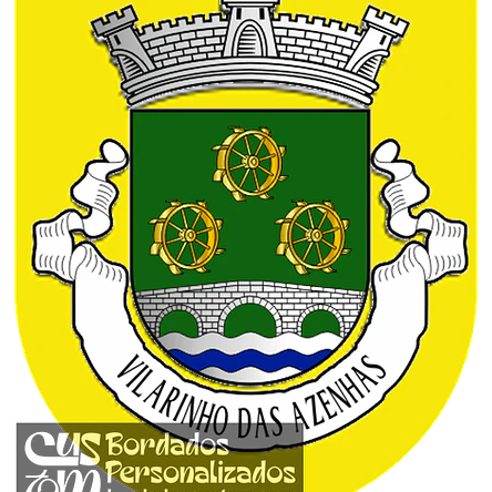 Emblema Bordado Antiga Freguesia de Vilarinho das Azenhas (Vila Flor, Bragança) 1