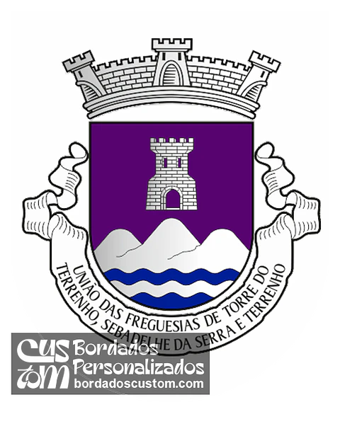 Emblema Bordado Freguesia de Torre do Terrenho, Sebadelhe da Serra e Terrenho (Trancoso, Guarda)