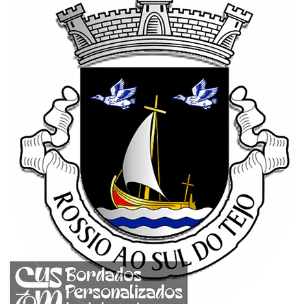 Emblema Bordado Antiga Freguesia de Rossio ao Sul do Tejo (Abrantes, Santarém) 1