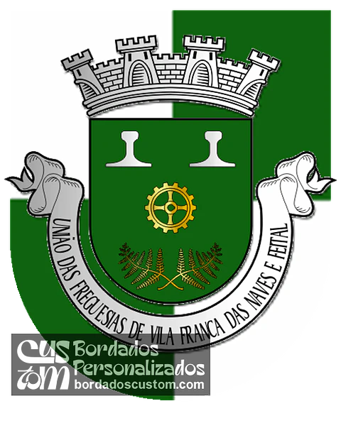 Emblema Bordado Freguesia de Vila Franca das Naves e Feital (Trancoso, Guarda)