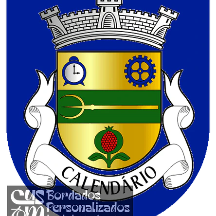 Emblema Bordado Antiga Freguesia de Calendário (Vila Nova de Famalicão, Braga) 1