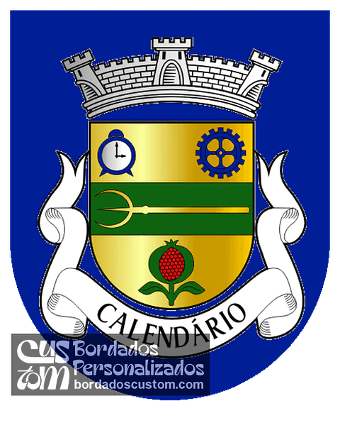 Emblema Bordado Antiga Freguesia de Calendário (Vila Nova de Famalicão, Braga)
