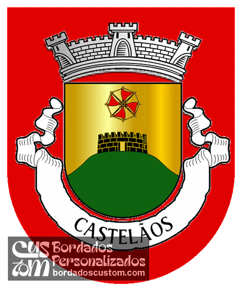 Emblema Bordado Antiga Freguesia de Castelãos (Macedo de Cavaleiros, Bragança)