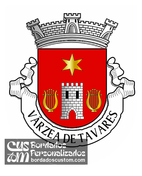 Emblema Bordado Antiga Freguesia de Várzea de Tavares (Mangualde, Viseu)