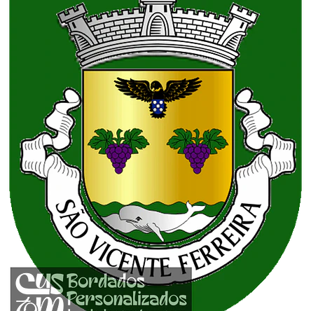 Emblema Bordado Freguesia de São Vicente Ferreira (Ponta Delgada, Açores) 1