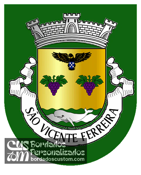 Emblema Bordado Freguesia de São Vicente Ferreira (Ponta Delgada, Açores)