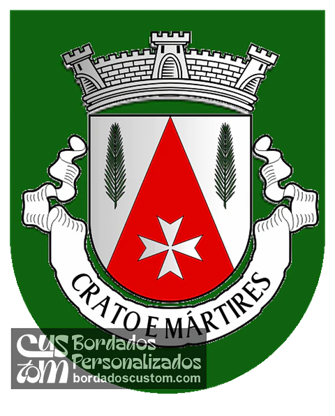 Emblema Bordado Antiga Freguesia de Crato e Mártires (Crato, Portalegre)