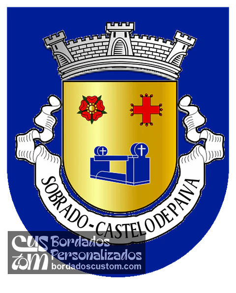 Emblema Bordado Antiga Freguesia de Sobrado (Castelo de Paiva, Aveiro)