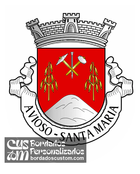 Emblema Bordado Antiga Freguesia de Avioso (Santa Maria) (Maia, Porto)