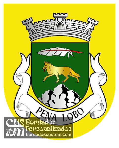 Emblema Bordado Antiga Freguesia de Pena Lobo (Sabugal, Guarda)